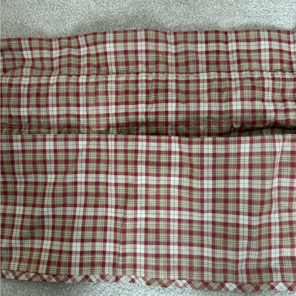 Waverly Tea Rose Plaid Antique Amanda Valance 79" × 16" Cotton - Set of 7
